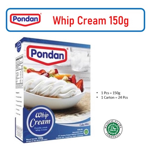 

Pondan Whip Cream 150g