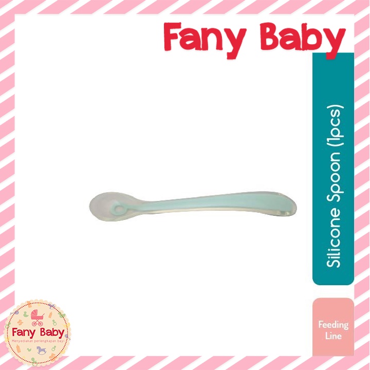 BABYMOOV - Silicon Spoon (1pcs) - Azur / Sendok makan bayi / Sendok Bayi Mpasi