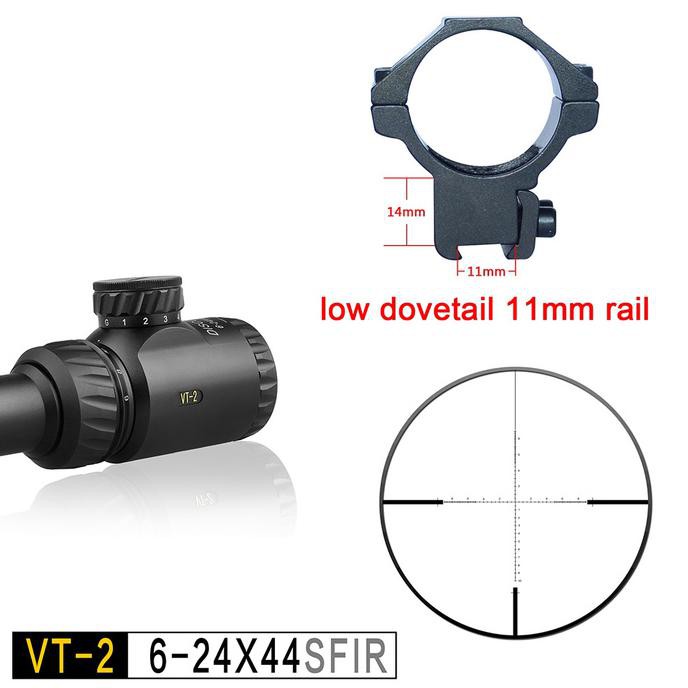 BARANG BARU Teleskop / Scope / Telescope Discovery VT2 6-24X44 SFIR DL Reticle