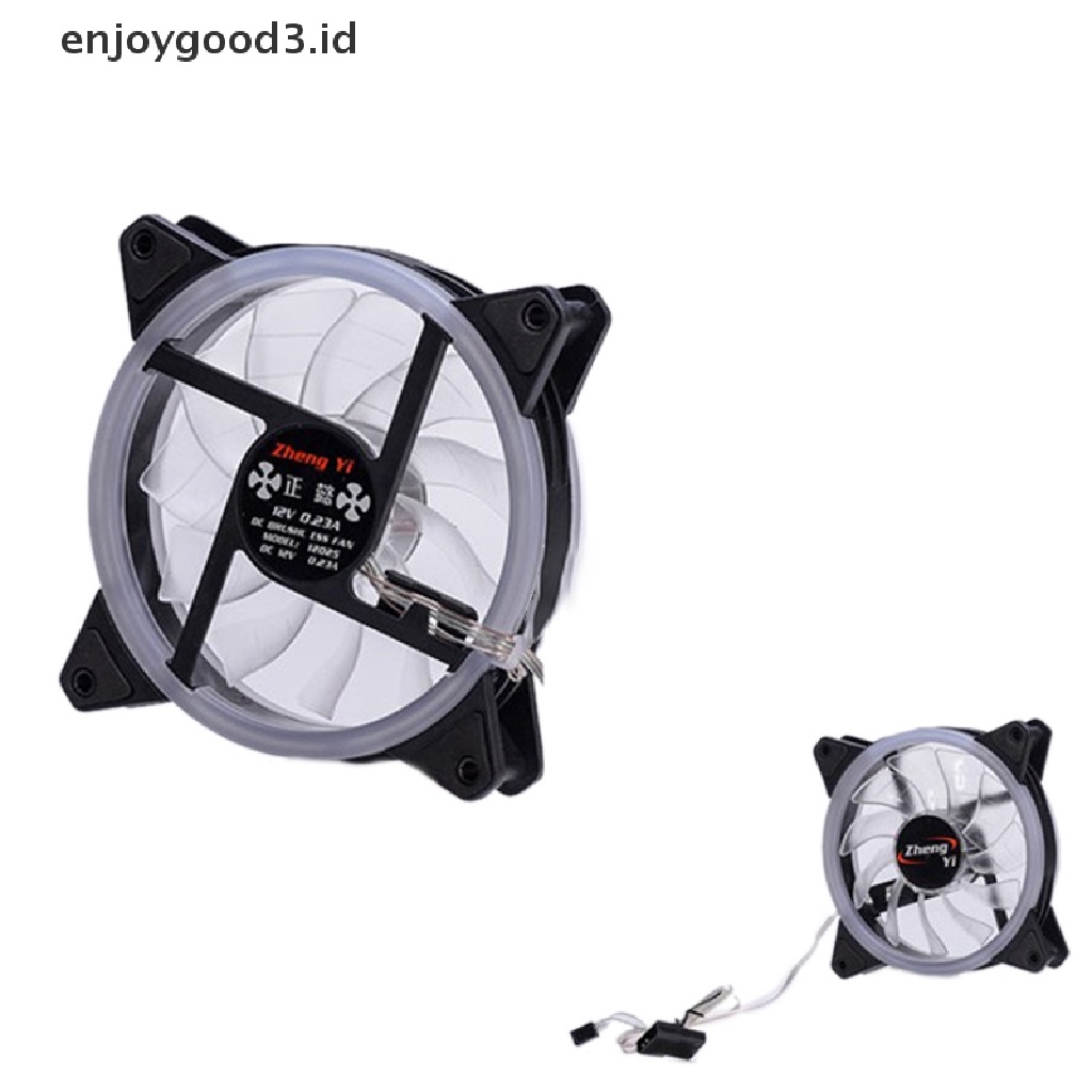 12cm Kipas Pendingin Led Rgb Dc 12v Brushless Untuk Komputer Pc