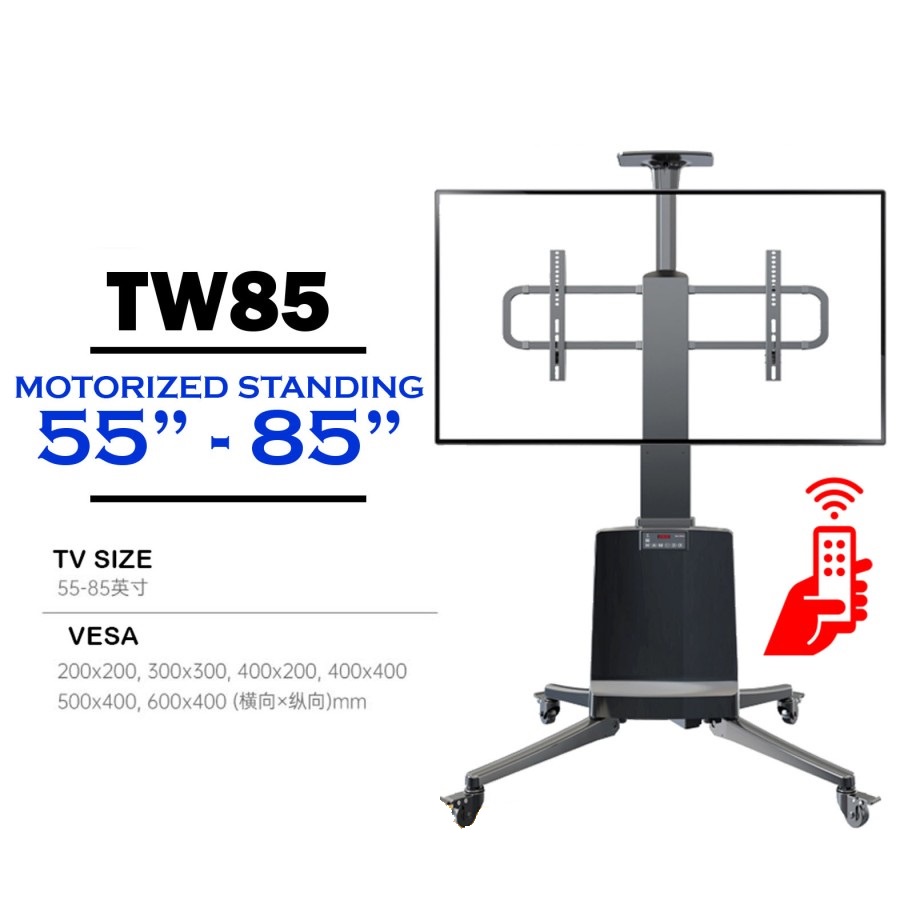 ELECTRIC BREKET TV NB TW 85 BRACKET TV LED TW85 NAIK TURUN OTOMATIS