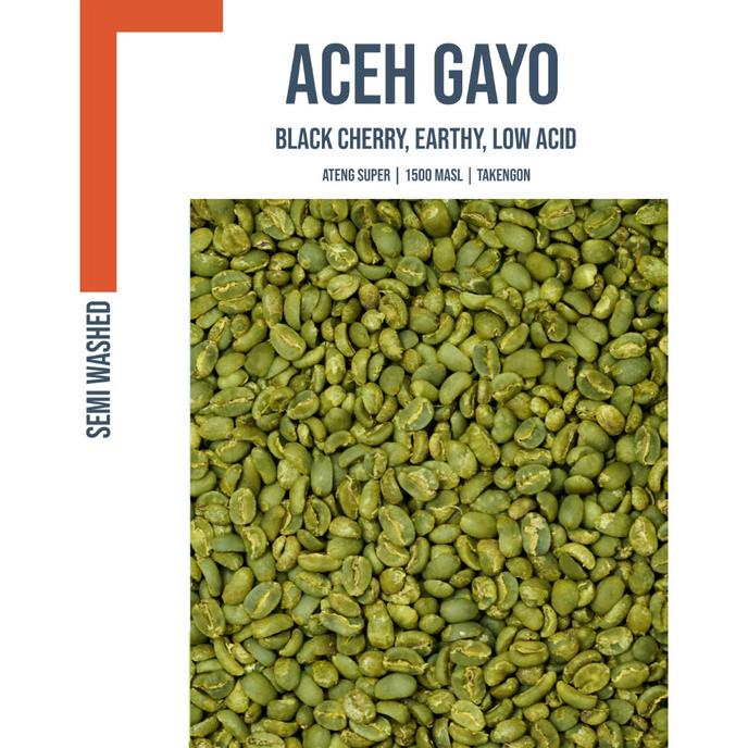 

Green Bean Aceh Gayo SEMI WASHED | 1 kg biji kopi mentah coffee bean -Diskon Besar