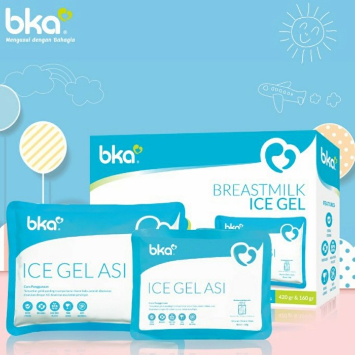 BKA Ice Gel Office Pack 2pcs Ice Pack Pendingin ASI Cooler Bag