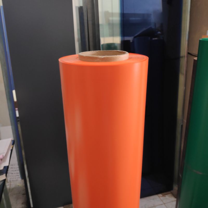 PVC Sheet / Decco Deco Taco Sheet Supercon - Orange / Oranye Doff Kulit Jeruk