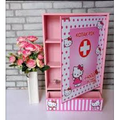 [BS] KOTAK OBAT P3K KARAKTER DORAEMON KEROPPI HELLO KITTY PPPK