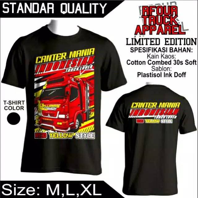  Kaos  Canter Mania Indonesia Kaos  Truck Mania Kaos  truk  