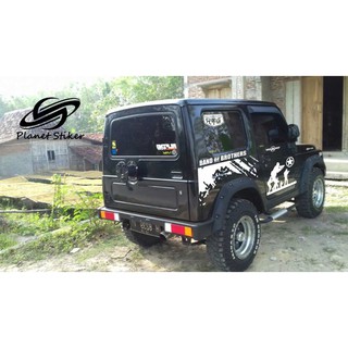  STICKER  CUTTING  STIKER MOBIL  KATANA JIMNY TAFT JEEP  