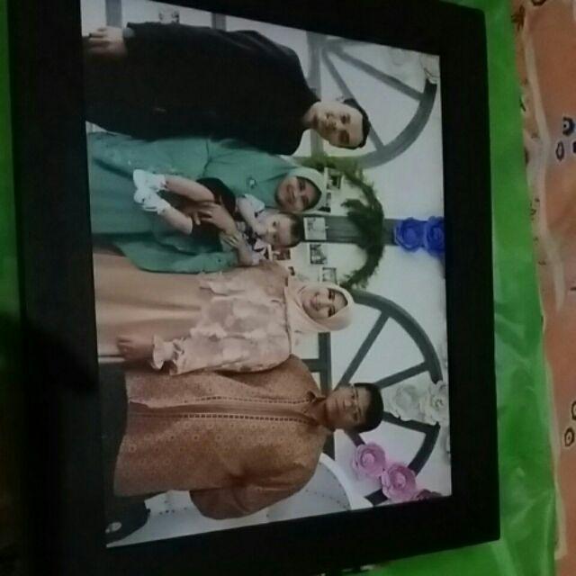 Cetak Foto 8r + Bingkai Kayu + Laminasi