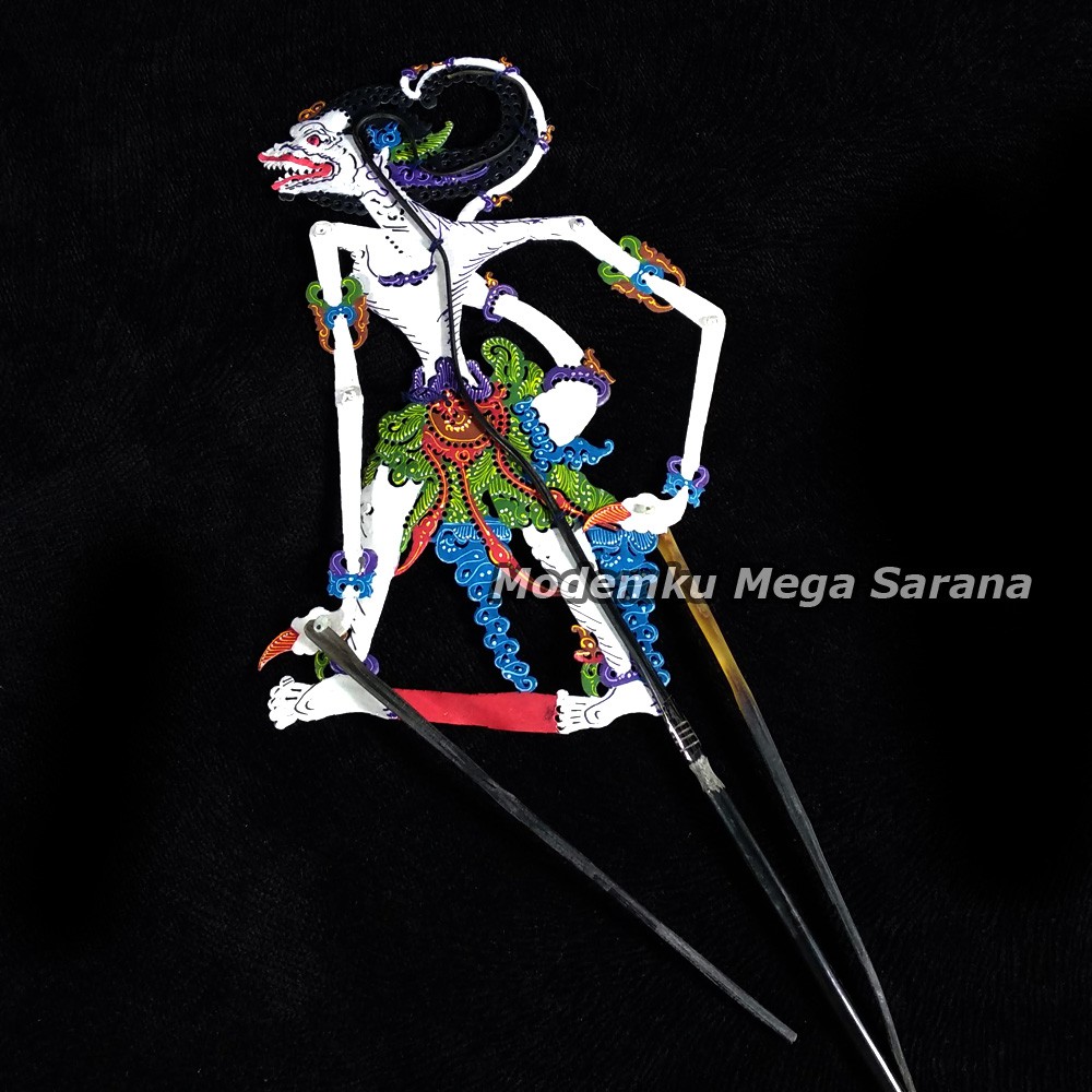 Souvenir Wayang Kulit Mini Caperan Super 20 Cm - Anoman Hanoman