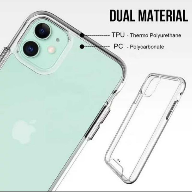 Military Case Space Iphone 11 6.1 / 11 Pro 5.8 / 11 Pro Max 6.5 Clear Casing Cover - UA