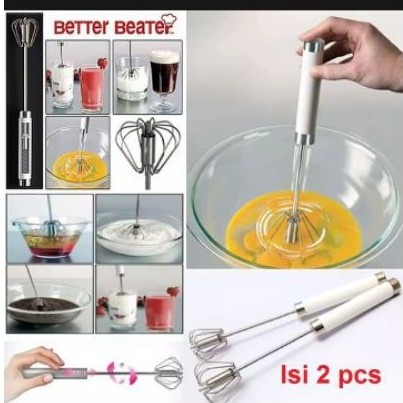 HAND MIXER / KOCOKAN TELOR / PENGOCOK TELUR / MIXER MANUAL / MIXER KUE MINI / MIXER TANPA LISTRIK