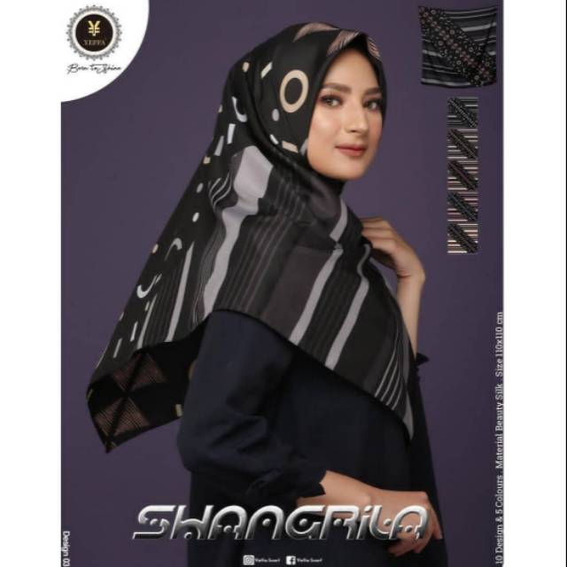 KERUDUNG SEGIEMPAT SHANGRILA BY YEFFA