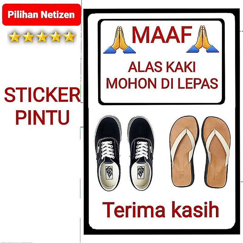 

Jual stiker alas kaki mohon di lepas