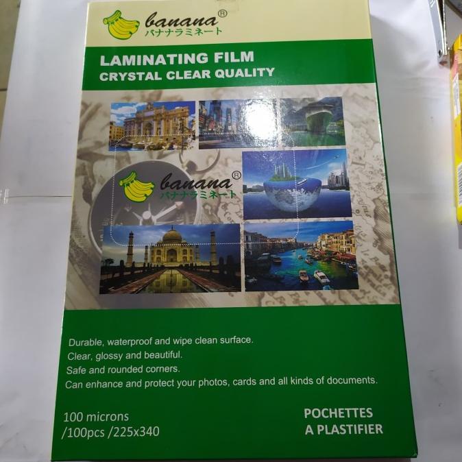 

[BISA COD] Plastik laminating F4. merk banana