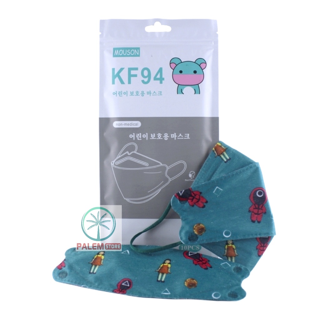 KF94 ANAK 4PLY MOTIF ISI 10PCS MASKER 4 PLY WARNA KARAKTER KF 94