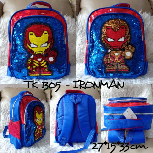 Tas ransel sequin karakter