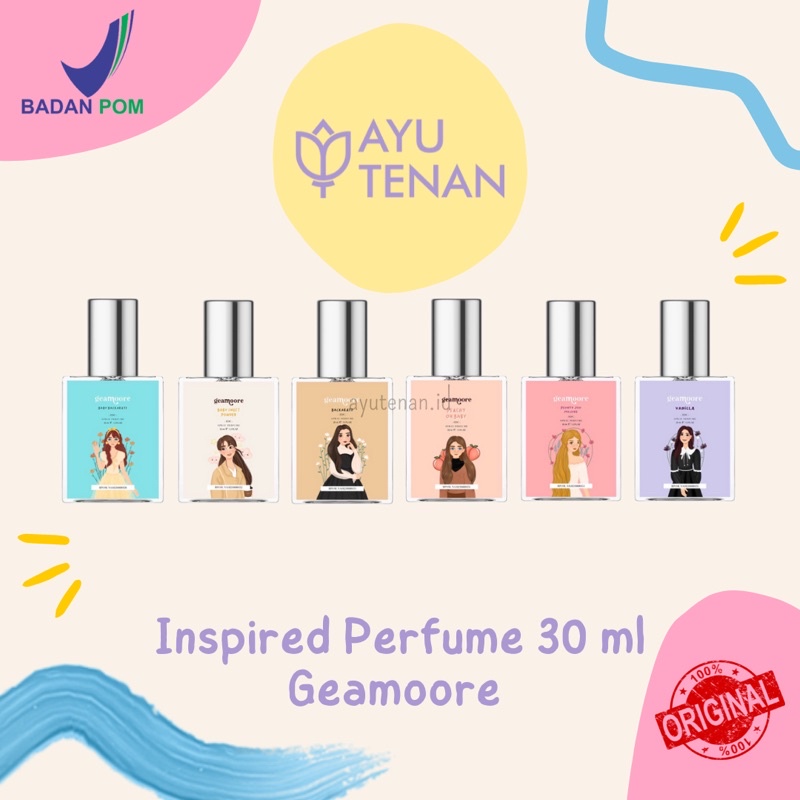BPOM Inspired Perfume Geamoore 30 ml Roll On Eau De Cologne / Parfum Geamoore Spray / Parfum Murah