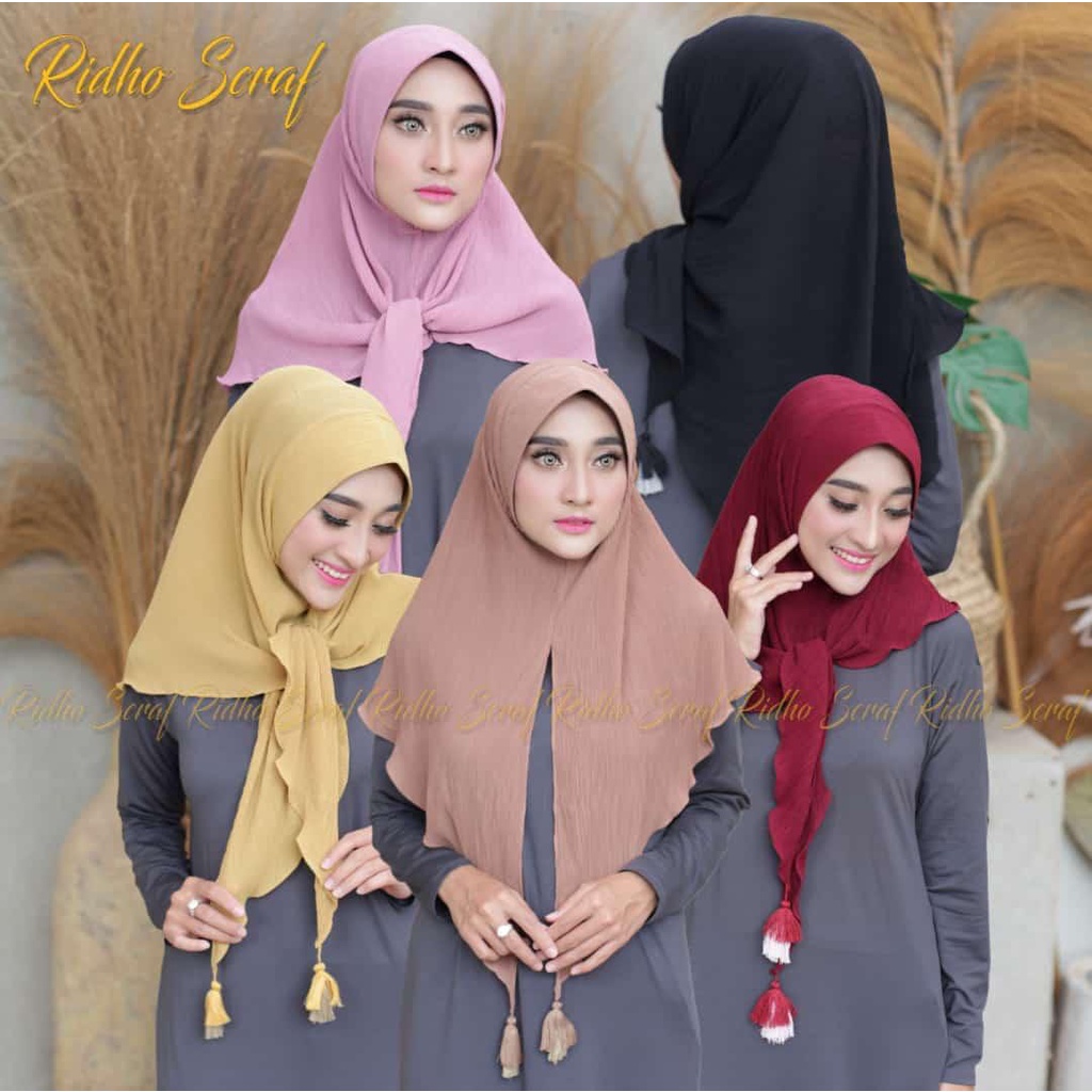 HIJAB BERGO SEGI TIGA PET JAMBUL PLISKET / BERGO MARYAM SEGI TIGA PET POM POM PLISKET TERBARU / BERG