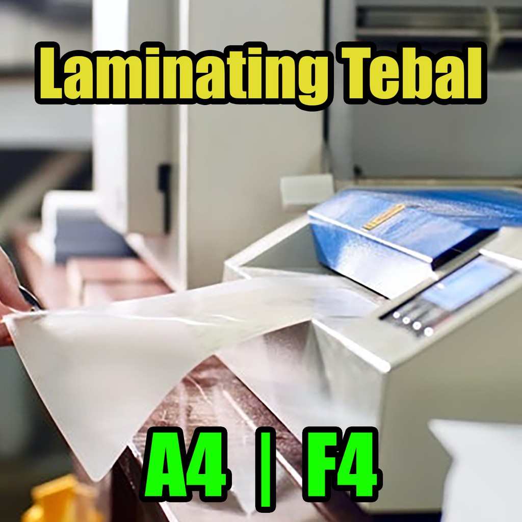 

Laminating Tebal Glossy A4 | F4 | A3