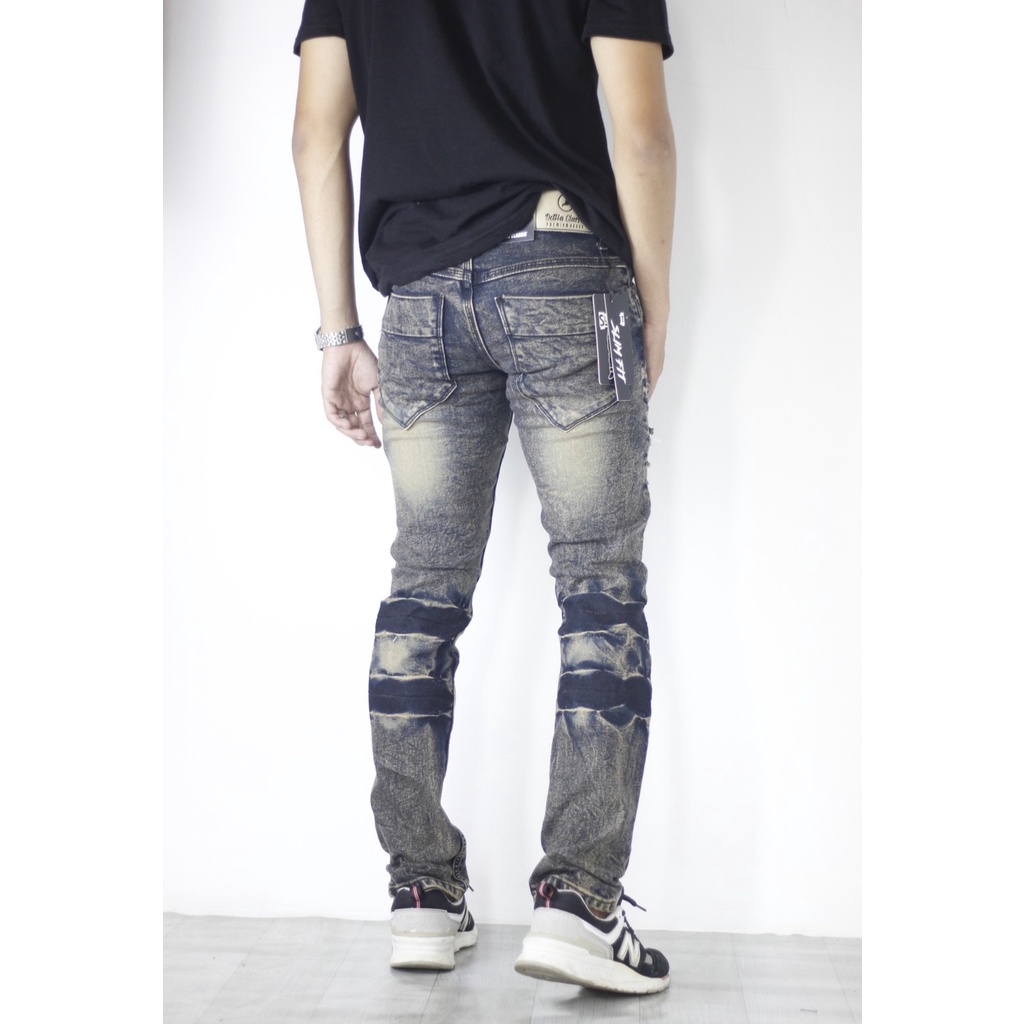 GEVAR Celana Jeans Ripped Sobek Ringle Premium