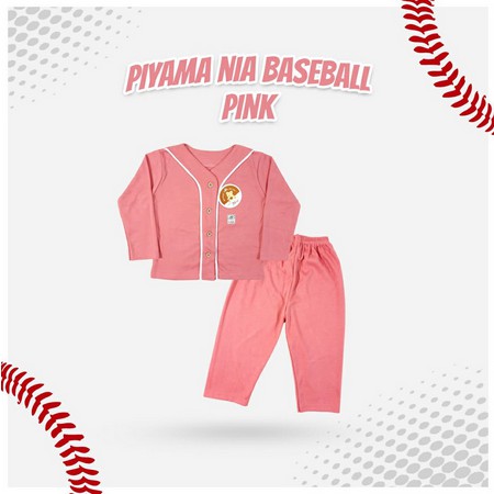 Nia / Piyama Nia Premium Baseball / Baju Tidur Bayi Nia / Baju Bayi Nia Premium Baseball