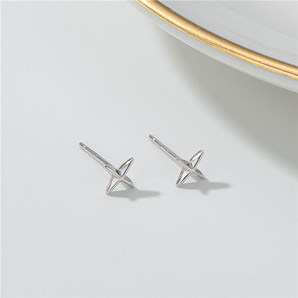 Needway Bintang Anting Indah Kepribadian Hadiah Pesta Perempuan Tembaga Hip Hop Gaya Korea Earrings