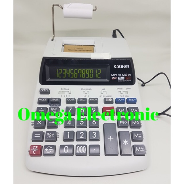 Canon Calculator MP120-MG - Printing Struk Kasir Kalkulator 12 Digits