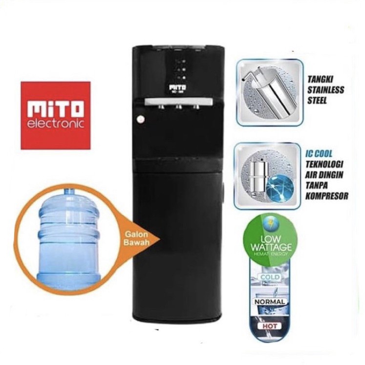 MITO DISPENSER  MD 666 GALON BAWAH BLACK