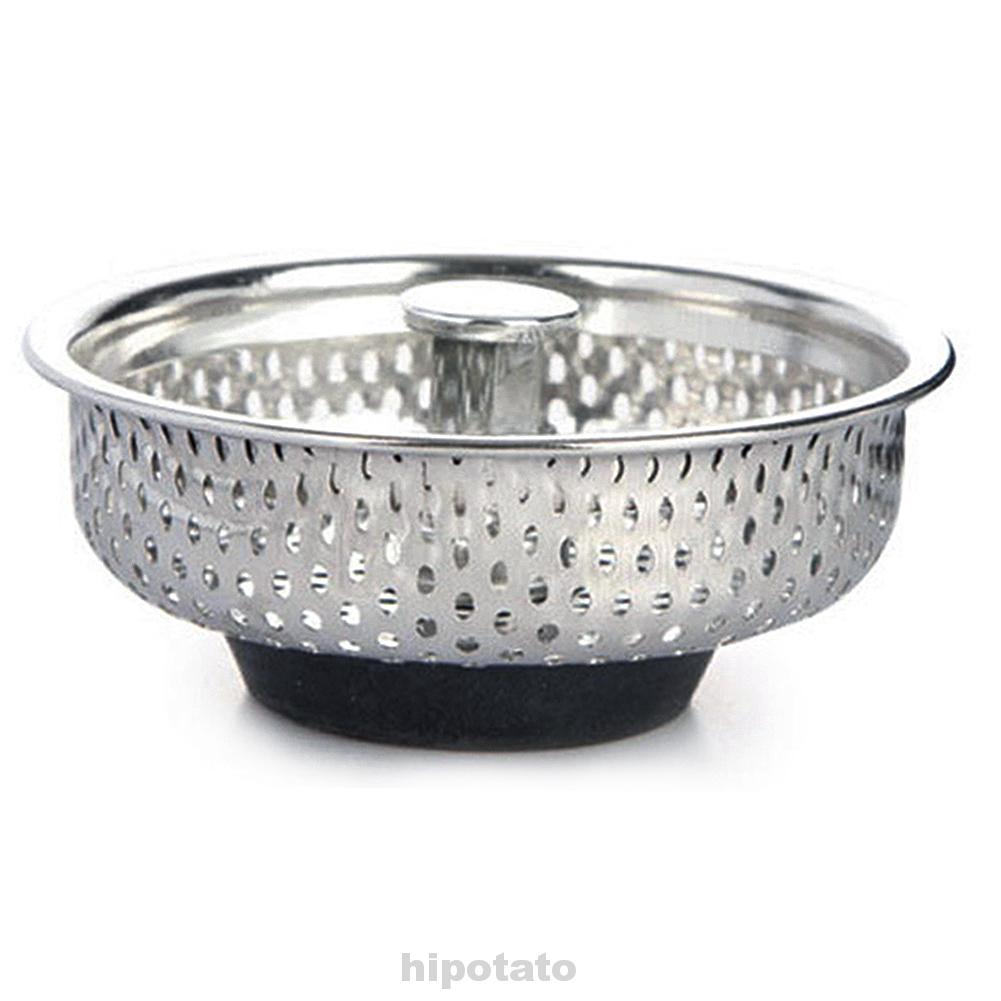 Sink Strainer Bathroom Stainless Steel Sewer Hair Filter Tools Shopee Indonesia