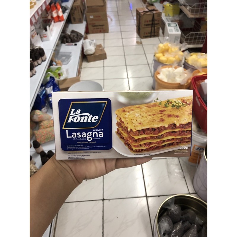 

kulit lasagna 230 gram 1 kotak la fonte pasta