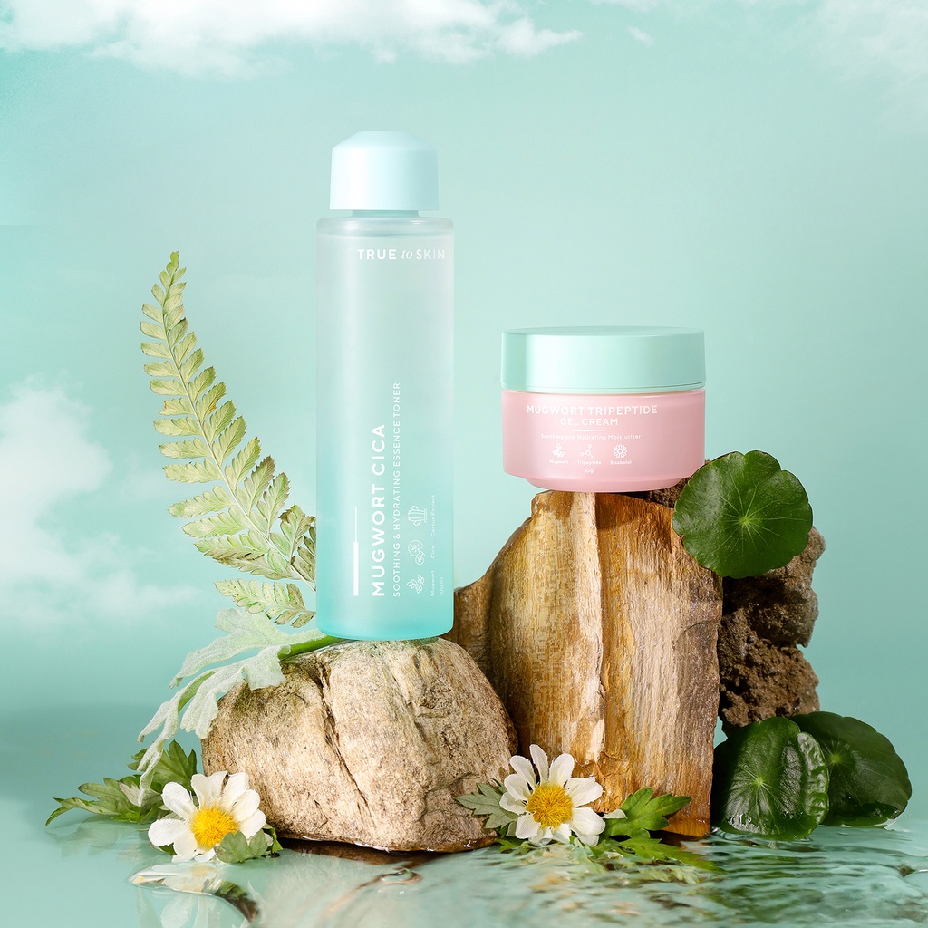 True to Skin - Mugwort Series (Cica Essence Toner/ Tripeptide Moisturizer Gel Cream)