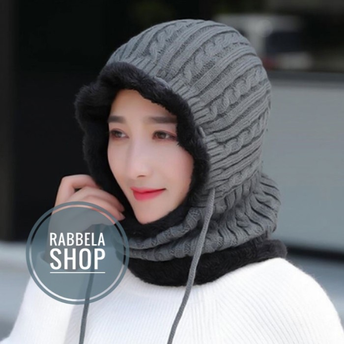 Topi Kupluk Rajut Woll Tebal Topi Winter Musim Dingin Pria Wanita