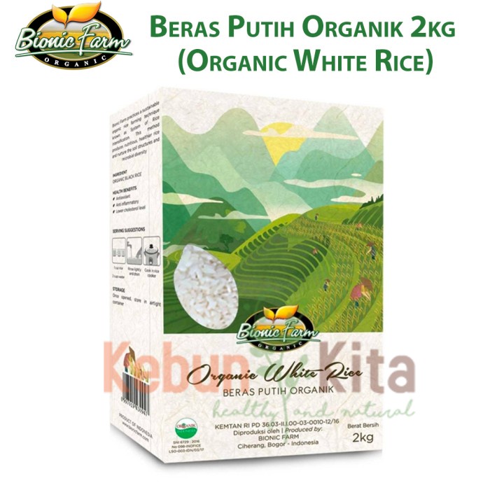 

978qW Bionic Farm Beras Putih Organik 2 Kg W5Q0112