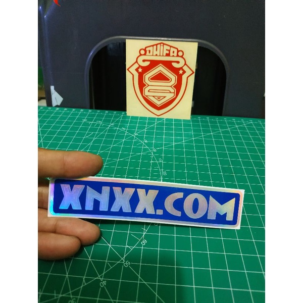 sticker cutting XNXX.COM sticker hologram