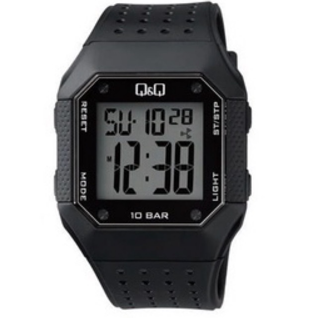 Jam Tangan Pria QQ Q&amp;Q QnQ Original Sport Fashion Digital M158 Water Resist 10 BAR