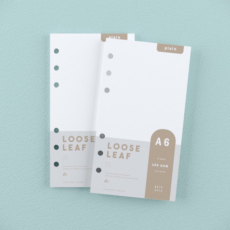 

A6 - Loose Leaf Plain Polos by Notokata