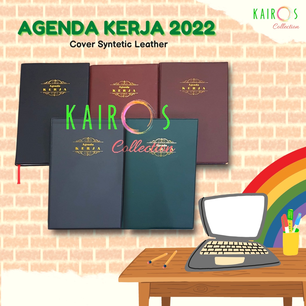 Agenda Kerja 2022 Aneka Warna Cover Syntetic Leather