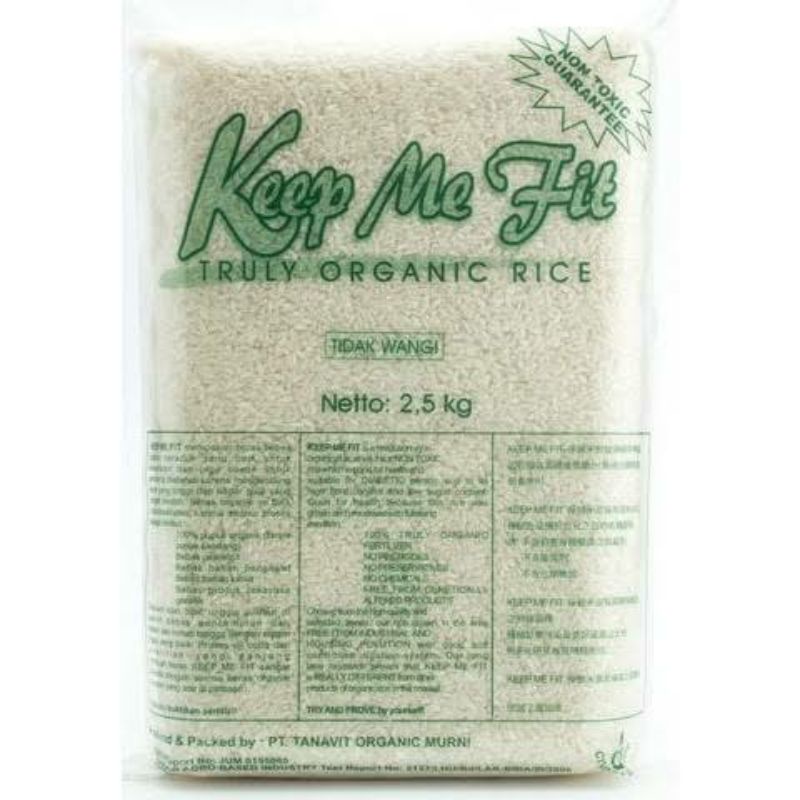 

Beras Keep Me Fit 2,5Kg / Beras pandan wangi / Beras coklat / Organic / No Sugar / 0% gula / Beras diabetes