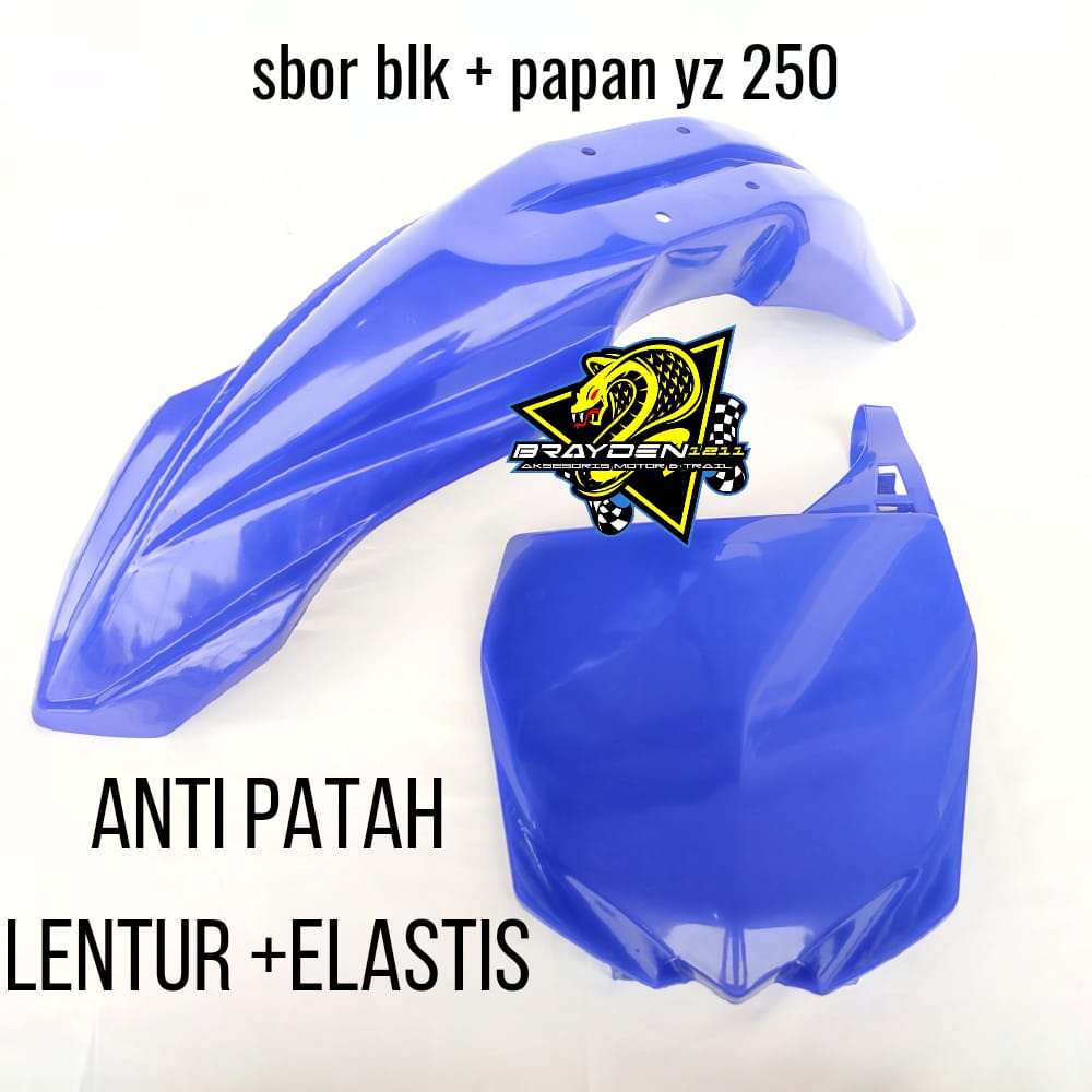 SPAKBOR DEPAN YZ 250/PAPAN NOMOR DAN SPAKBOR YZ250/SELEBOR DEPAN YZ250/PAPAN NOMOR YZ250