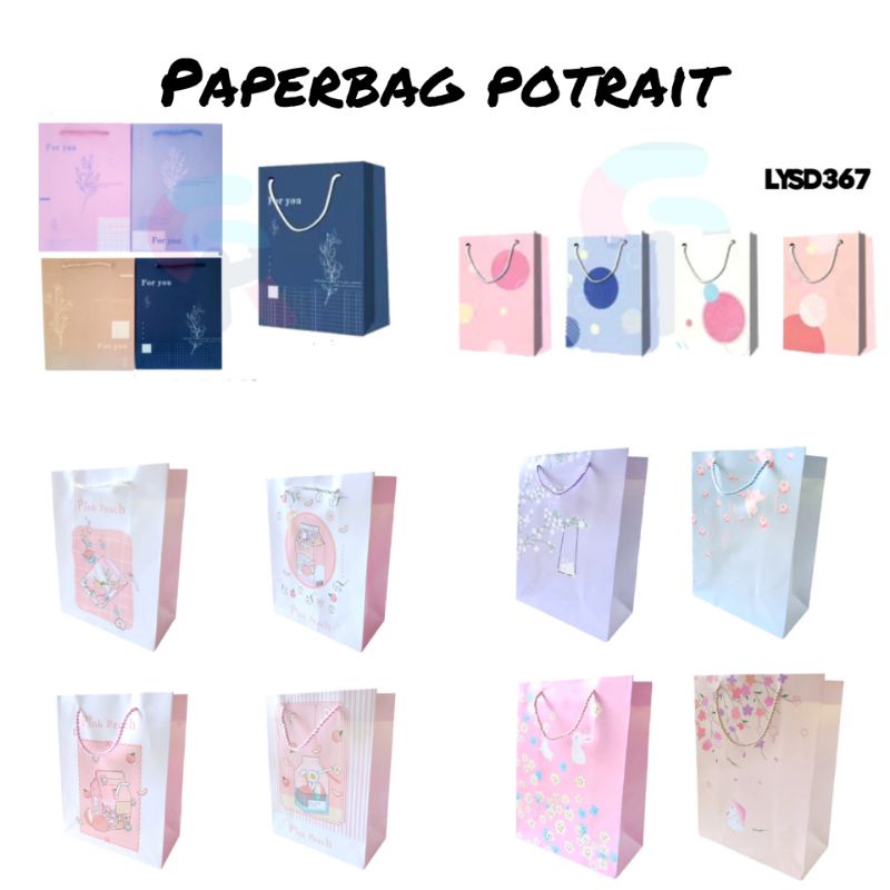 

Paper Bag Potrait | Paper Bag | tas kado | paper bag ulang tahun | tas hampers | tas souvenir | kraft tebal import