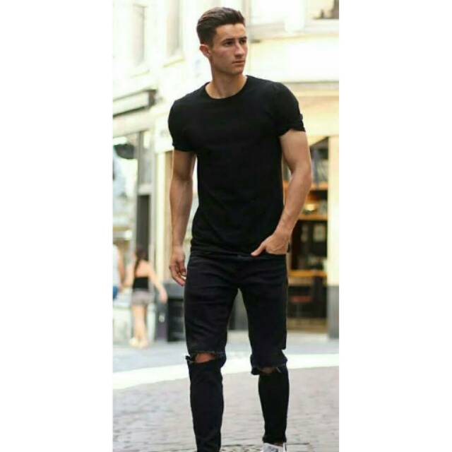 waroeng kaos polos | kaos polos hitam | tshirt polos hitam | baju polos hitam