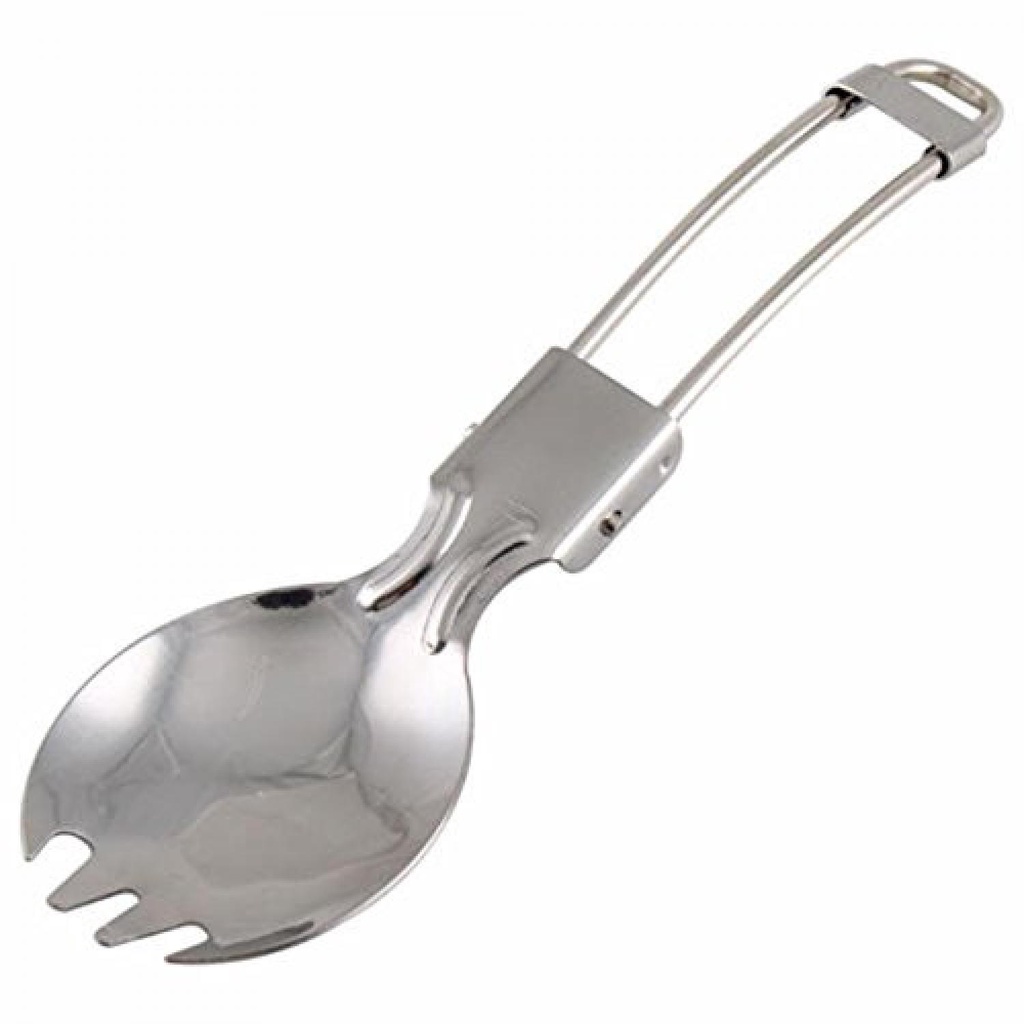 ZER Foldable Spoon Fork Sendok Garpu Lipat Stainless Steel-SVGF2