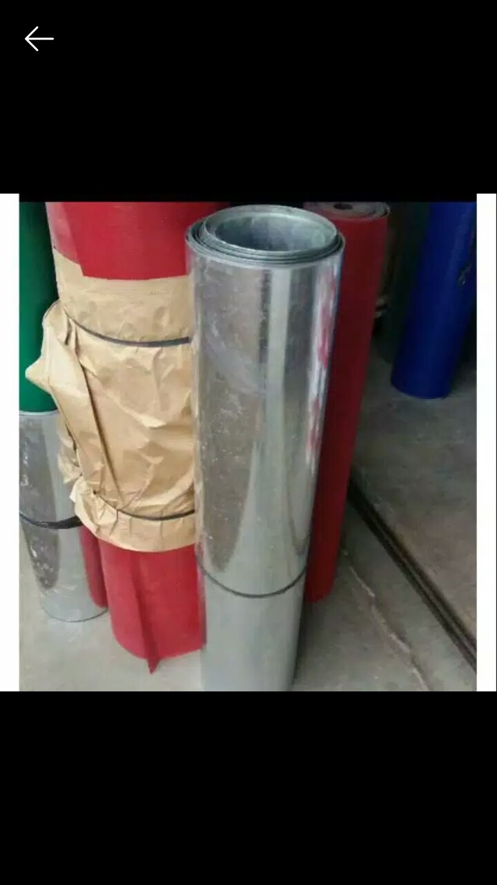 Seng Plat 90 Cm Talang Atap Gerobak Warung