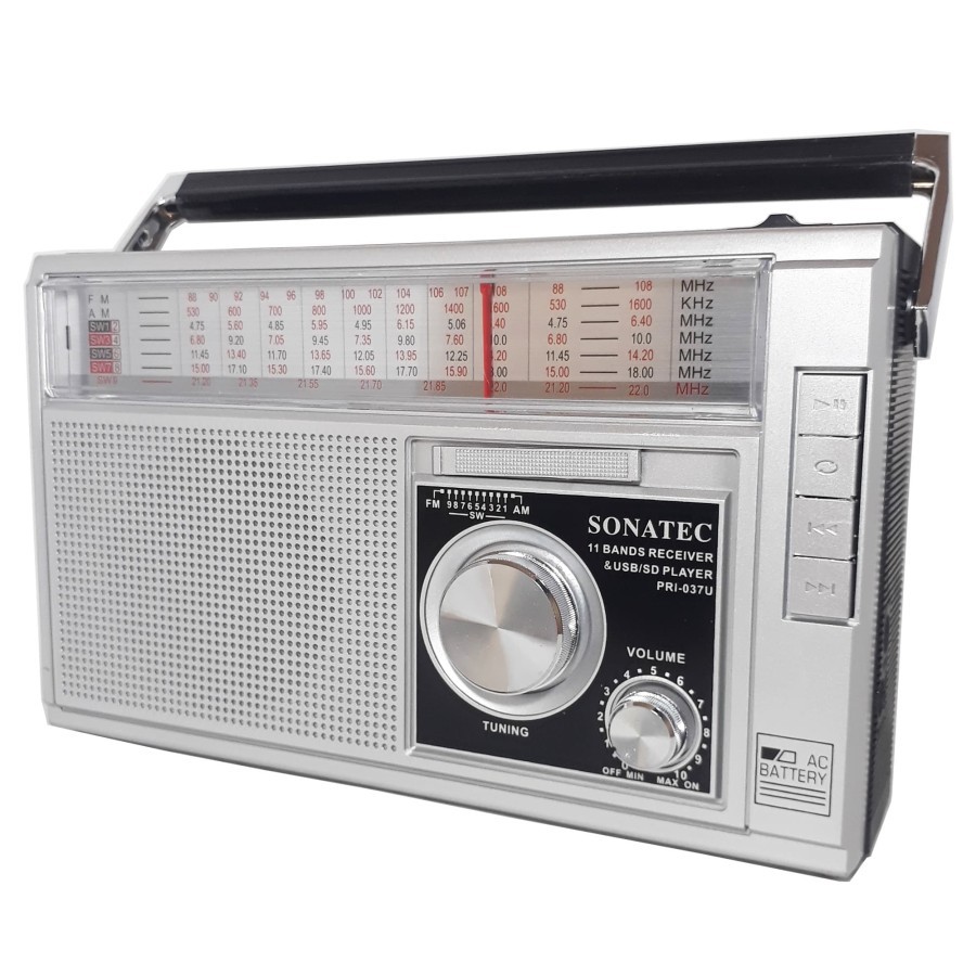 Radio Portable KHES 037 USB AM FM, Klasik, Unik, Jadul, Retro