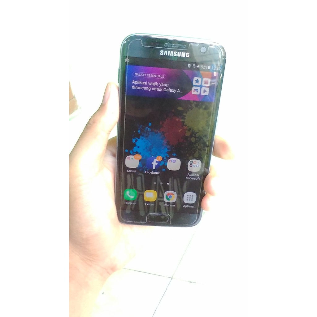 Samsung galaxy s7 flat Dual Sim fullset ori bekas sein