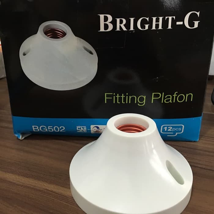 Fitting Plafon Bright-G GB502 502 Tempel Hias Fiting Tebal SNI LMK