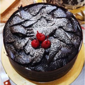 

Kue Ulang Tahun Ultah - Black Forest Topping Salju - Free Kartu Ucapan