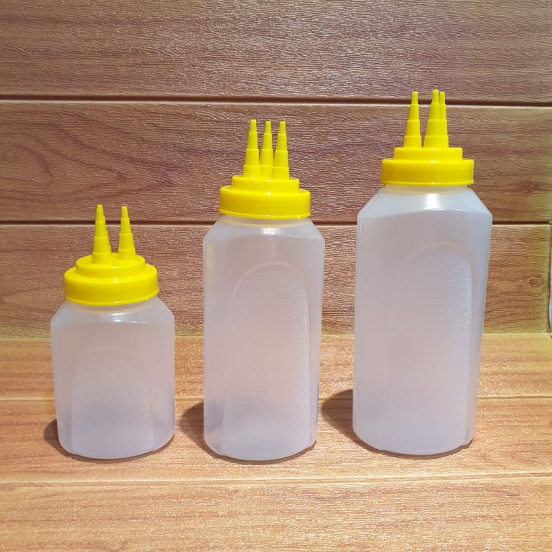 [ TAKUMA ] Botol Mayonaise 350ml / Botol 3 lubang / Botol Mayonaise Plastik / Botol Plastik