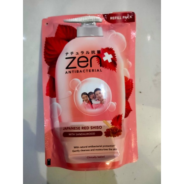 Zen AntiBacterial Body Wash sabun Mandi Cair Reffil 450 Ml