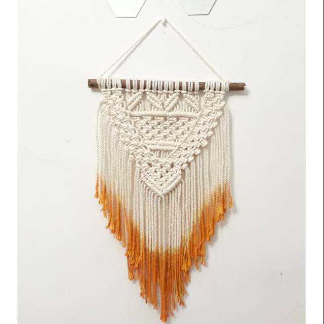 

Macrame wall hanging dekorasi dinding jumbo tirai rainbow hiasan dinding minimalis aesthetic pajangan ruang tamu | Portokali | Macrame pilea by Ogenovy
